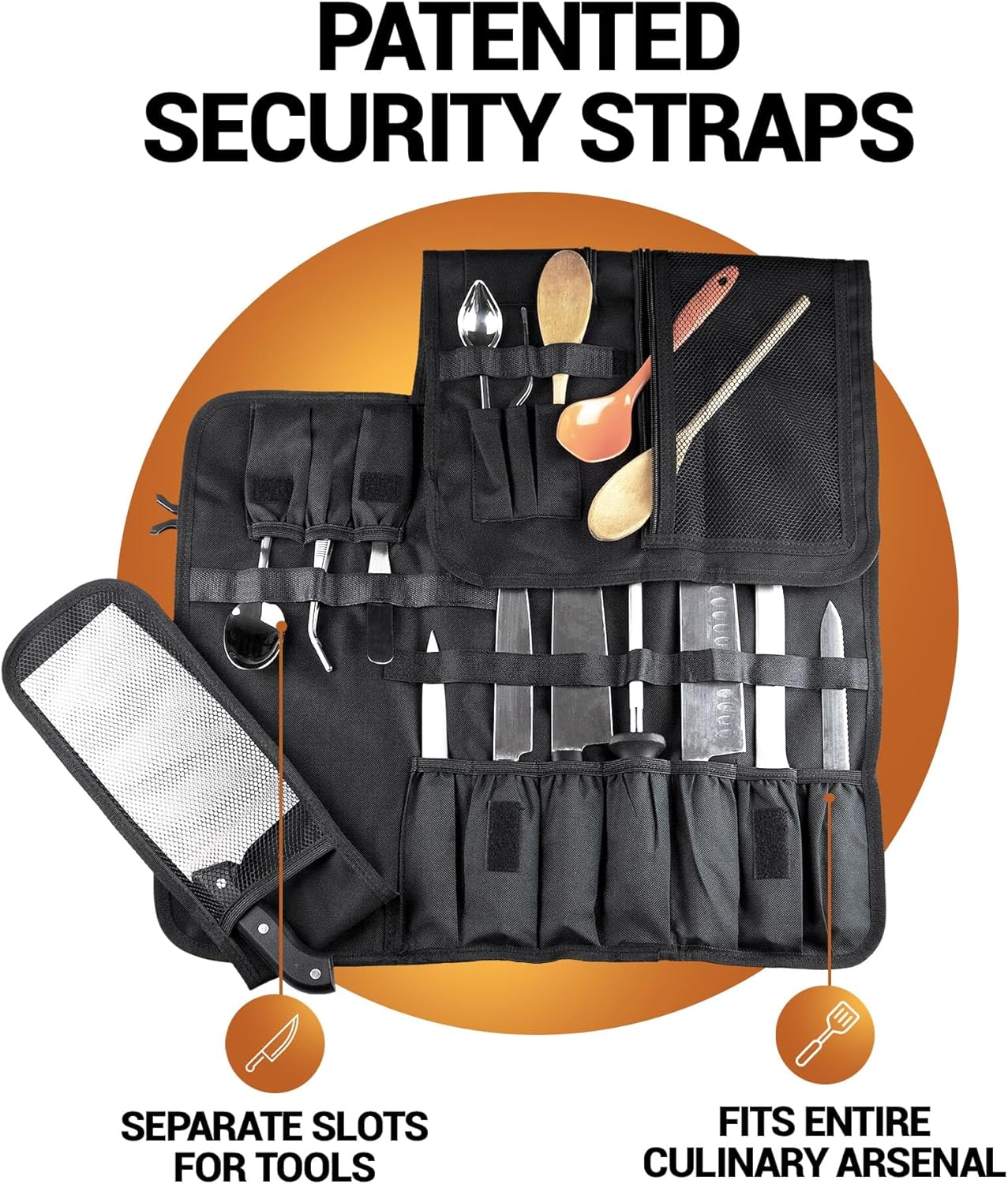 Chef Sac Chef Knife Roll Bag 8 Slots Night Black 1
