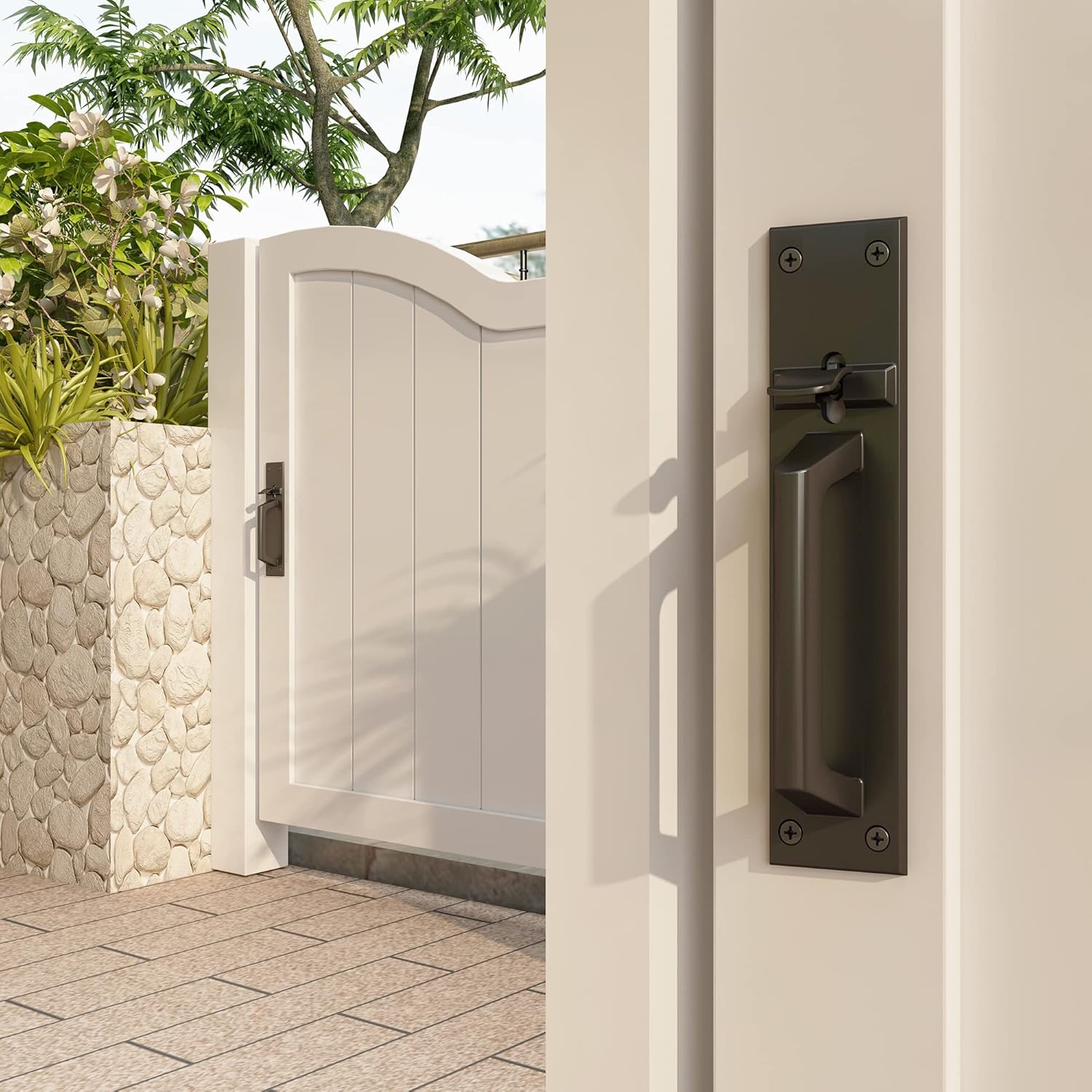 Heavy-Duty Gate Latch for Outdoor Garden Use