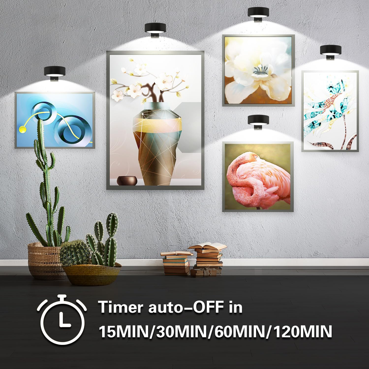 3PACK Picture Light with Remote 3 Colors