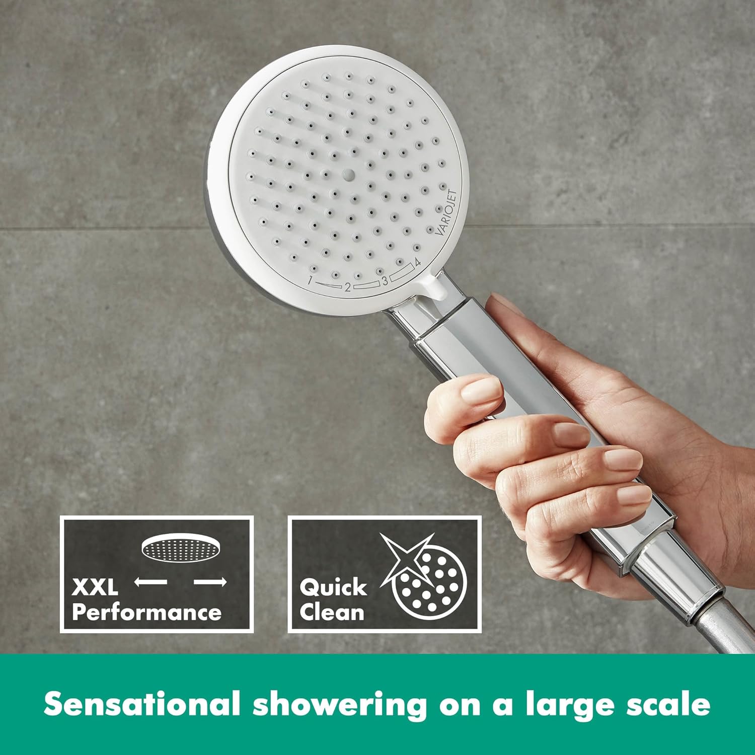 Versatile Handheld Shower by Hansgrohe Effortless Water Flow