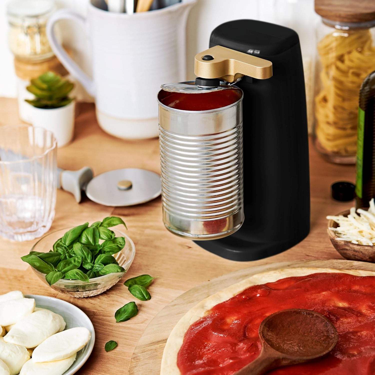Electric Can Opener by Drew Barrymore with Auto-Turn Feature 1