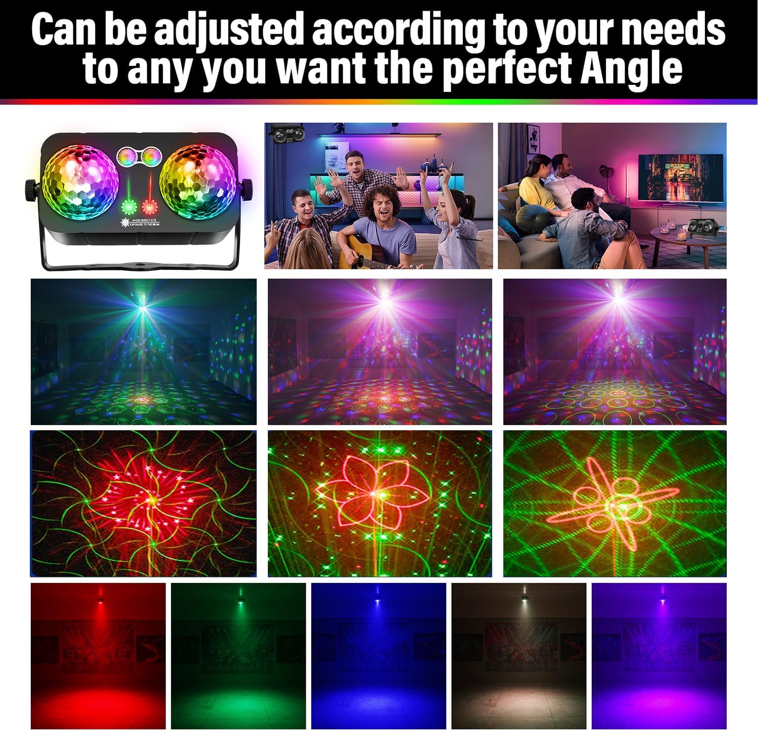 MEGABOON DJ Party Disco Ball Light 1