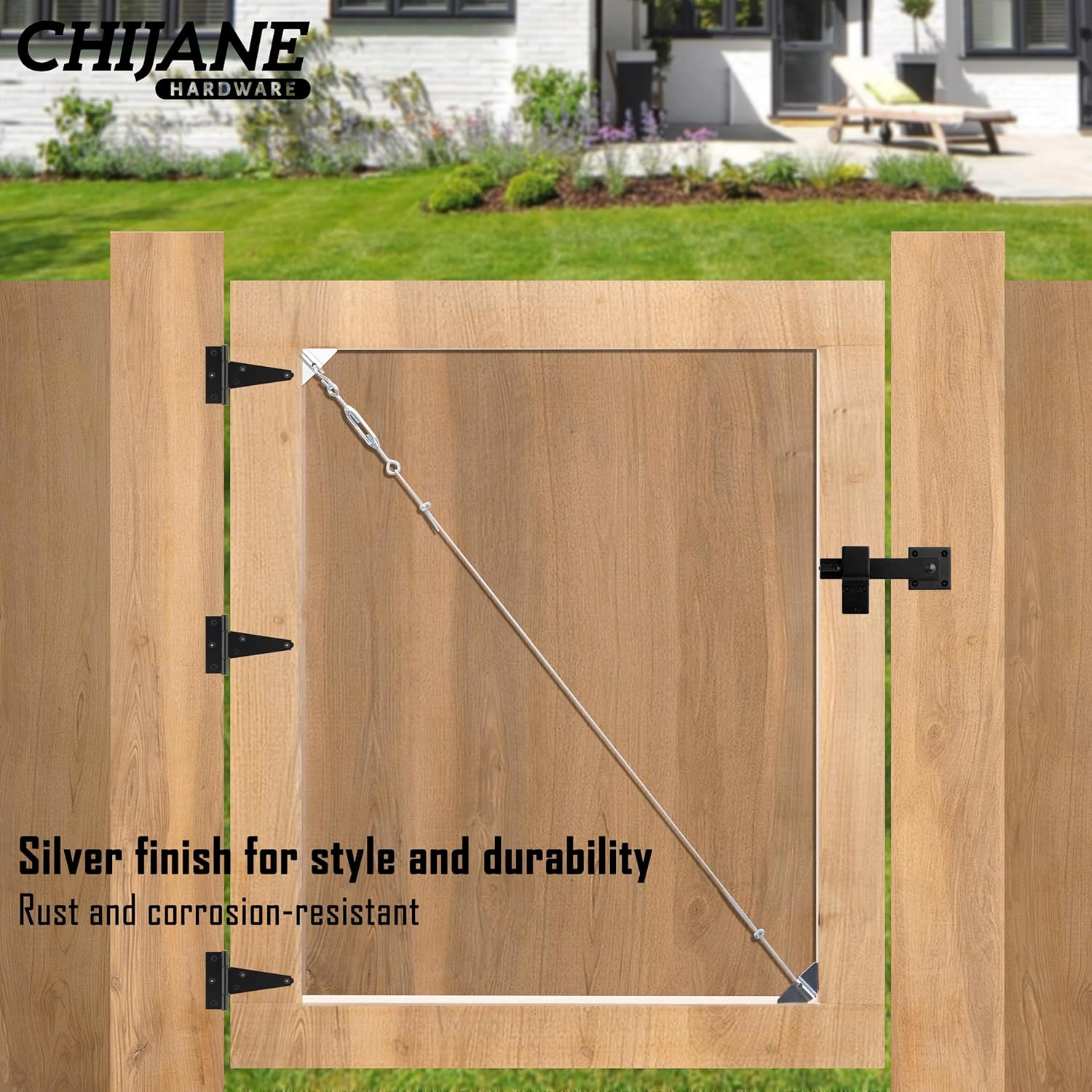 Sturdy Durable Anti-Sagging Gate Kit for Outdoor Use