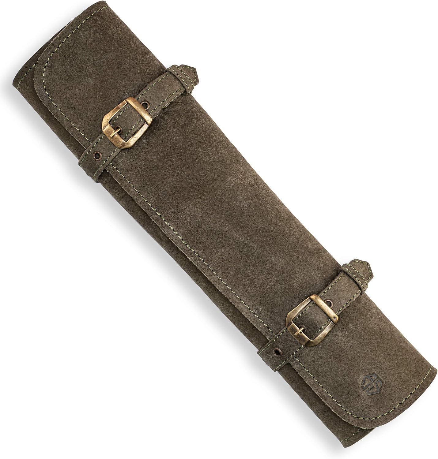 Angus Stoke Knife Roll Bag 7 Slots Leather Case