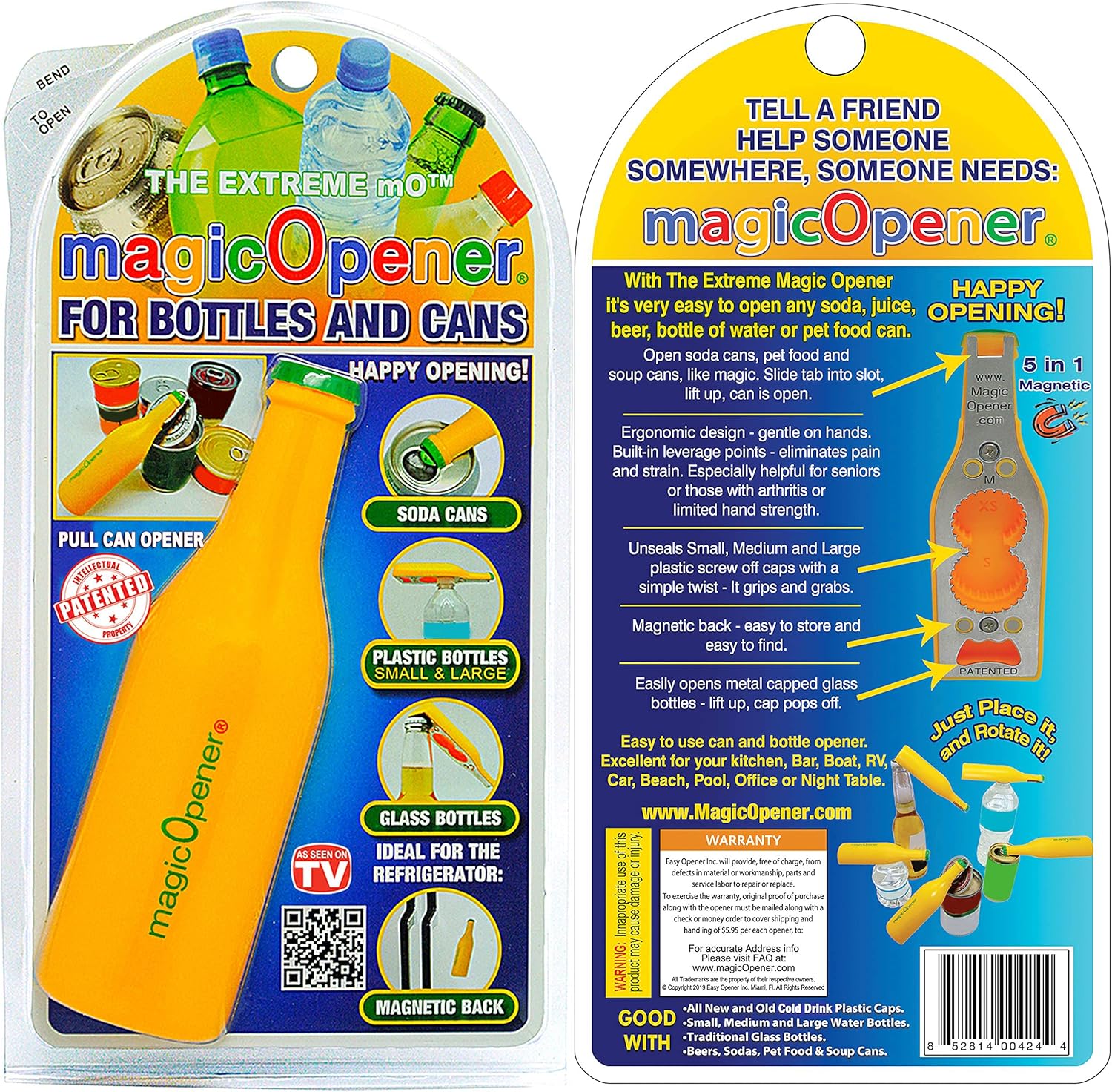 Magic Opener Extreme - Bottle Can Opener with Magnets