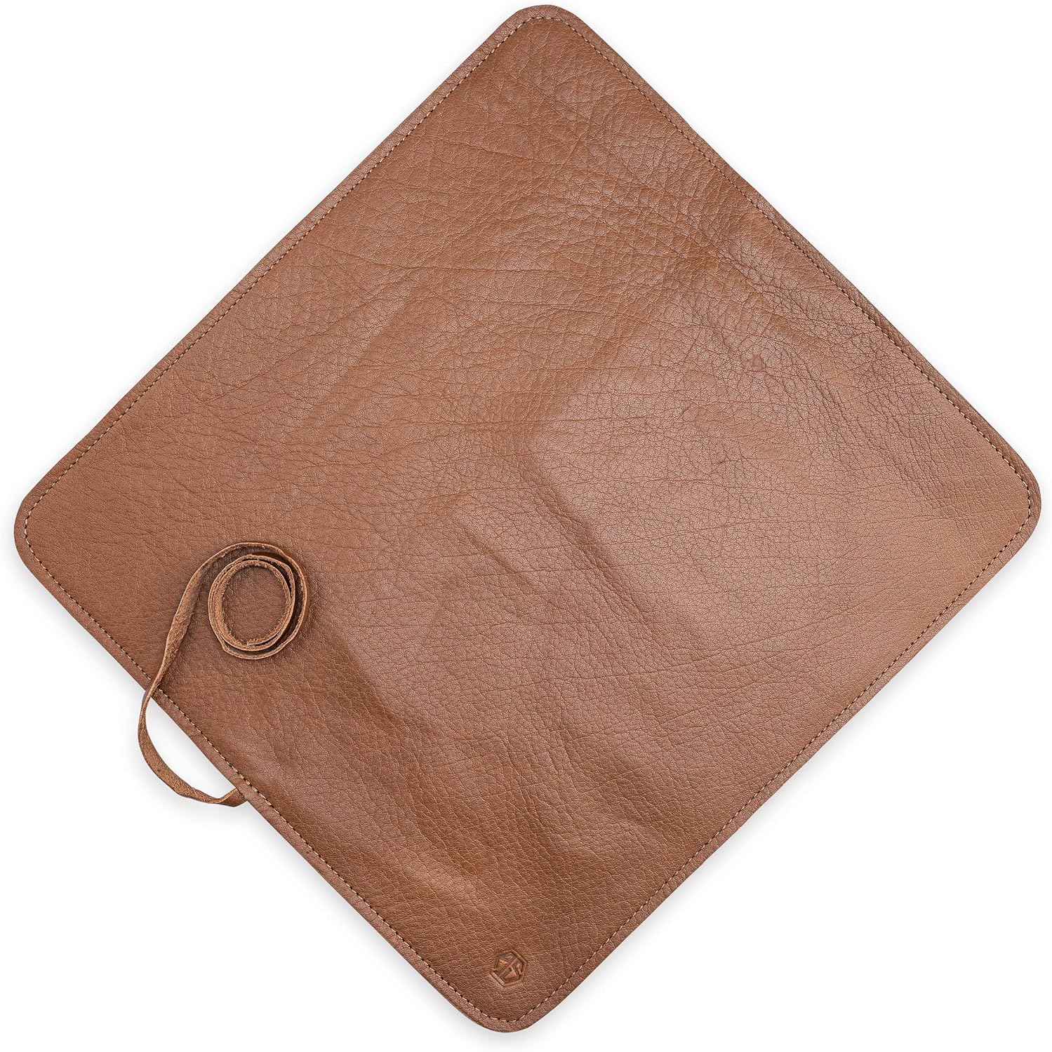 Angus Stoke Chef Knife Roll Bag with 7 Slots - Brown Leather Case Noah